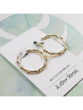 & Other Stories Twisted Hoop Earrings
